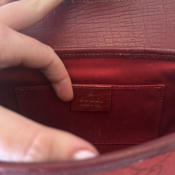 Gucci Bamboo Bullet Vintage in Maroon / Red - Picture 5 of 7